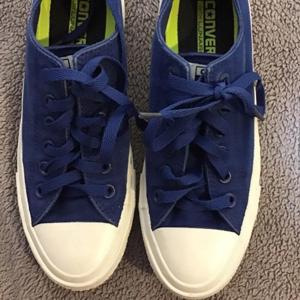 5y Blue Converse With Nike Insoles 💙 🌙